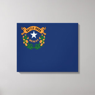 Impressão Em Tela Bandeira de Nevada