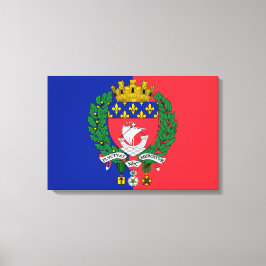 Impressão Em Tela Bandeira de Paris (França)