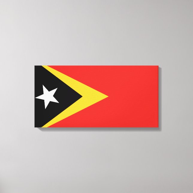 Impressão Em Tela Bandeira de Timor-Leste (Frente)