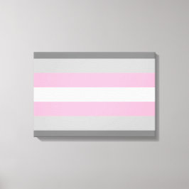 Impressão Em Tela Bandeira Demigirl (Orgulho da Menina Demi) (Identi