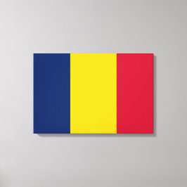 Impressão Em Tela Bandeira do Chade (País Africano)