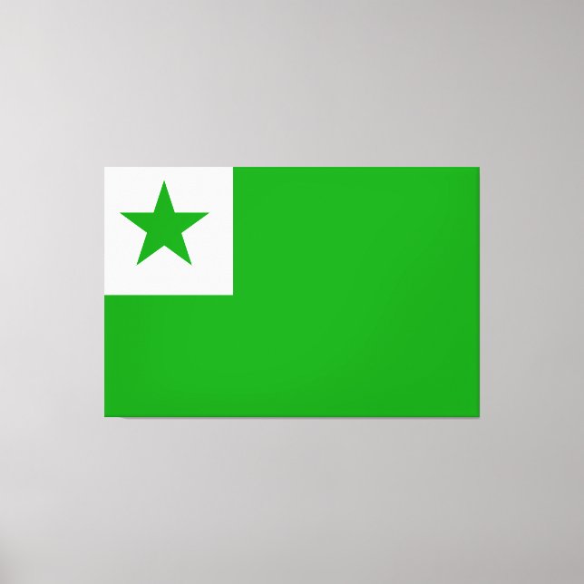 Impressão Em Tela Bandeira do Esperanto (Frente)