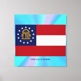 Impressão Em Tela Bandeira do Estado da Geórgia