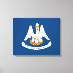 Impressão Em Tela Bandeira do Estado da Louisiana