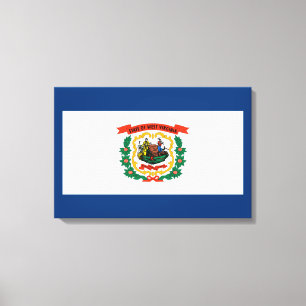Impressão Em Tela Bandeira do Estado da Virgínia Ocidental