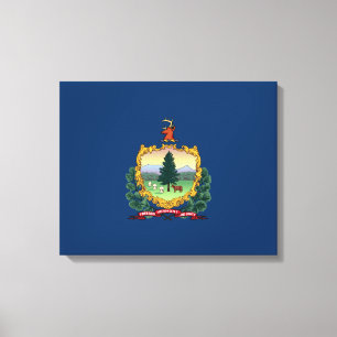 Impressão Em Tela Bandeira do Estado de Vermont