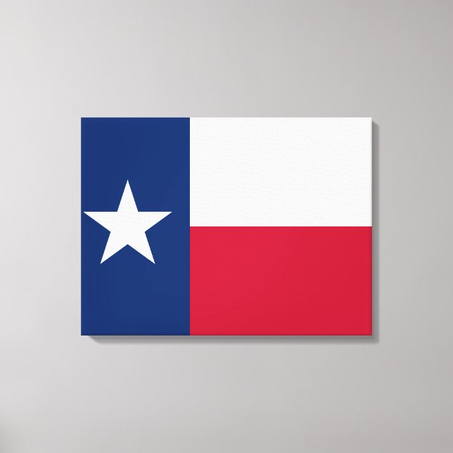 Impressão Em Tela Bandeira do Estado Texano (Texas) (Frente)