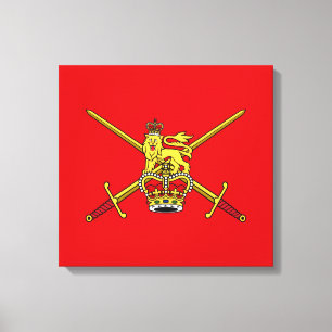 Impressão Em Tela Bandeira do Exército Britânico