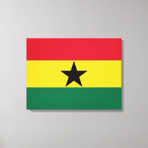 Impressão Em Tela Bandeira do Gana