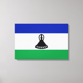 Impressão Em Tela Bandeira do Lesoto