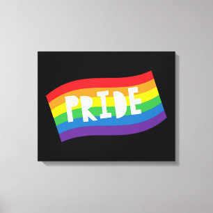 Impressão Em Tela Bandeira do Orgulho Arco-íris