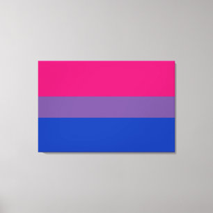 Impressão Em Tela Bandeira do Orgulho Bissexual