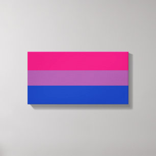 Impressão Em Tela Bandeira do Orgulho Bissexual
