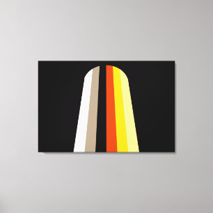 Impressão Em Tela Bandeira do Orgulho de Cabelo Longo