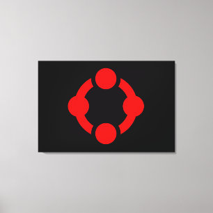 Impressão Em Tela Bandeira do Orgulho Niche (Preto)