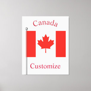 Impressão Em Tela Bandeira do País Canadá Thunder_Cove