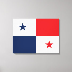Impressão Em Tela Bandeira do Panamá