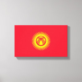 Impressão Em Tela Bandeira do Quirguistão