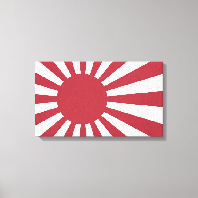 Impressão Em Tela Bandeira do Sol Nascente Imperial Japonês, de Edo  (Frente)
