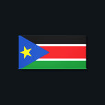 Impressão Em Tela Bandeira do Sudão do Sul (África)<br><div class="desc">Esta design apresenta a bandeira nacional do Sudão do Sul (oficialmente conhecida como República do Sudão do Sul), que é um país sem litoral na África Central Oriental. O Sudão do Sul faz fronteira com a Etiópia a leste, o Sudão a norte, a República Centro-Africana a oeste, a República Democrática...</div>