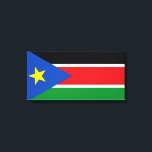 Impressão Em Tela Bandeira do Sudão do Sul (África)<br><div class="desc">Esta design apresenta a bandeira nacional do Sudão do Sul (oficialmente conhecida como República do Sudão do Sul), que é um país sem litoral na África Central Oriental. O Sudão do Sul faz fronteira com a Etiópia a leste, o Sudão a norte, a República Centro-Africana a oeste, a República Democrática...</div>
