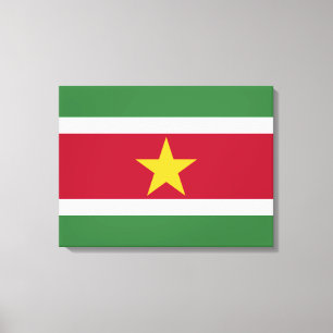 Impressão Em Tela Bandeira do Suriname