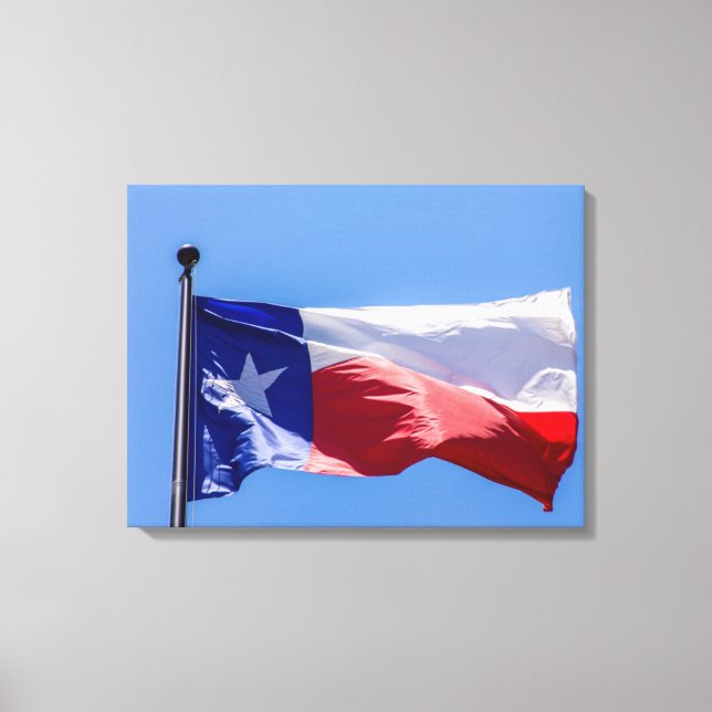 Impressão Em Tela Bandeira do Texas (Frente)