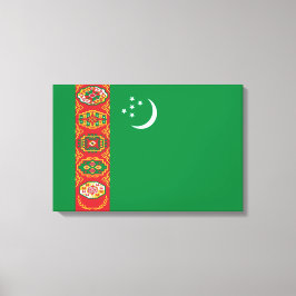 Impressão Em Tela Bandeira do Turcomenistão (Turcomenistão)