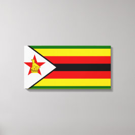 Impressão Em Tela Bandeira do Zimbabué