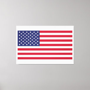 Impressão Em Tela Bandeira dos Estados Unidos da América