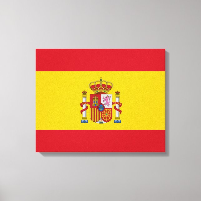 Impressão Em Tela bandeira espanhola (Frente)