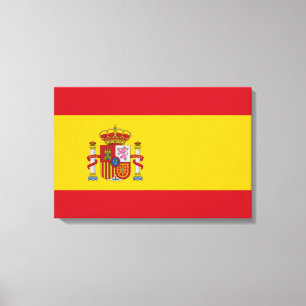 Impressão Em Tela Bandeira Espanhola (Espanha)