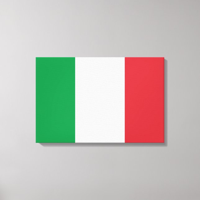 Impressão Em Tela Bandeira italiana (Itália) (Frente)