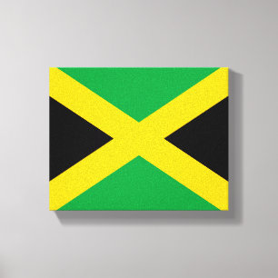 Impressão Em Tela Bandeira jamaicana