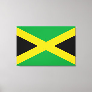 Impressão Em Tela Bandeira jamaicana