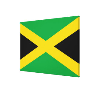 Impressão Em Tela Bandeira jamaicana