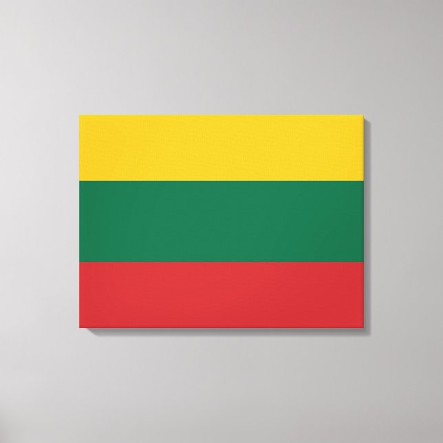 Impressão Em Tela Bandeira lituana (Frente)