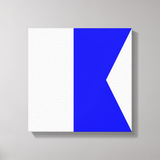 Impressão Em Tela Bandeira Marítima A — Alpha