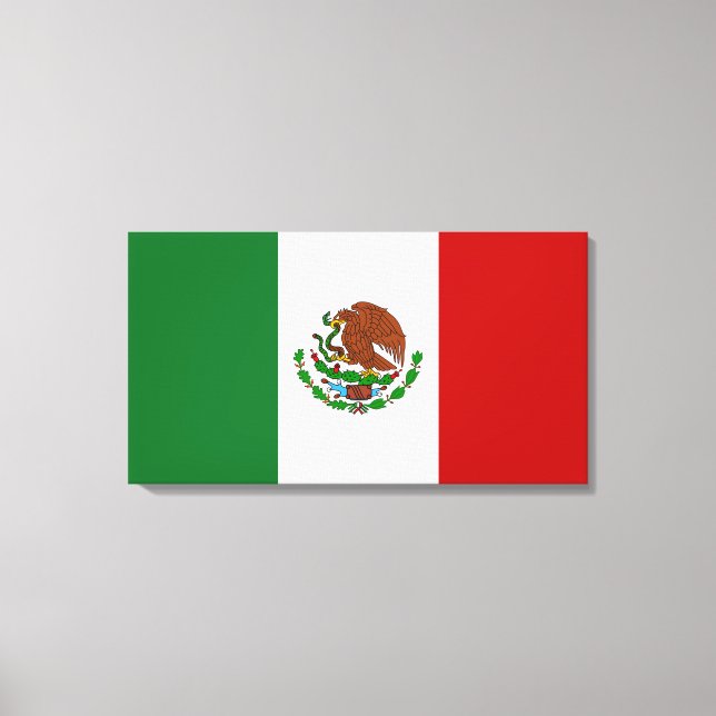 Impressão Em Tela Bandeira mexicana (Frente)