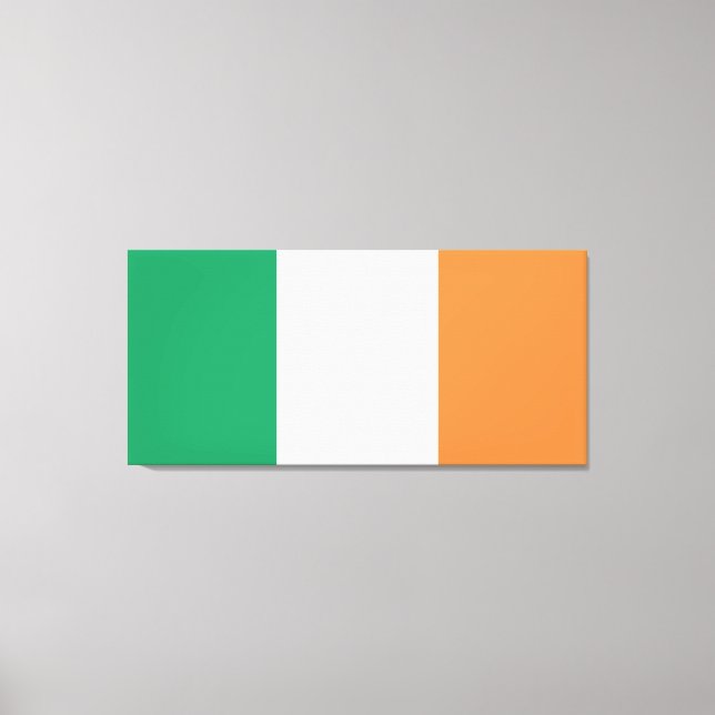 Impressão Em Tela Bandeira Nacional da Irlanda, padrão irlandês, Est (Frente)