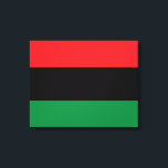 Impressão Em Tela Bandeira Pan-Africana<br><div class="desc">Esta design apresenta a bandeira pan-africana (também conhecida como bandeira da Libertação Negra, bandeira da UNIA ou bandeira afro-americana), que é uma bandeira triangular composta por três bandas horizontais de vermelho, preto e verde. A Universal Negro Improving Association e a Liga das Comunidades Africanas (UNIA-ACL) a adotaram formalmente em 13...</div>