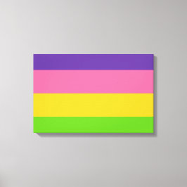 Impressão Em Tela Bandeira Sápica (Amor Lésbico) (LGBT)