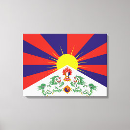 Impressão Em Tela Bandeira tibetana
