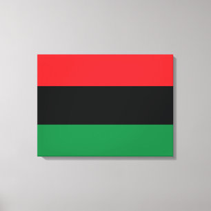 Impressão Em Tela Bandeira vermelha, preta e verde