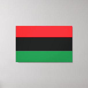 Impressão Em Tela Bandeira vermelha, preta e verde