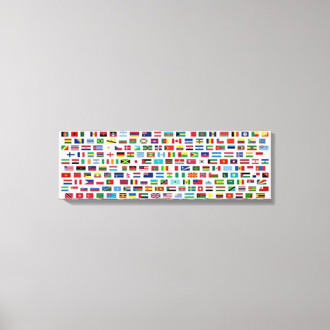 Impressão Em Tela Bandeiras do mundo (Frente)