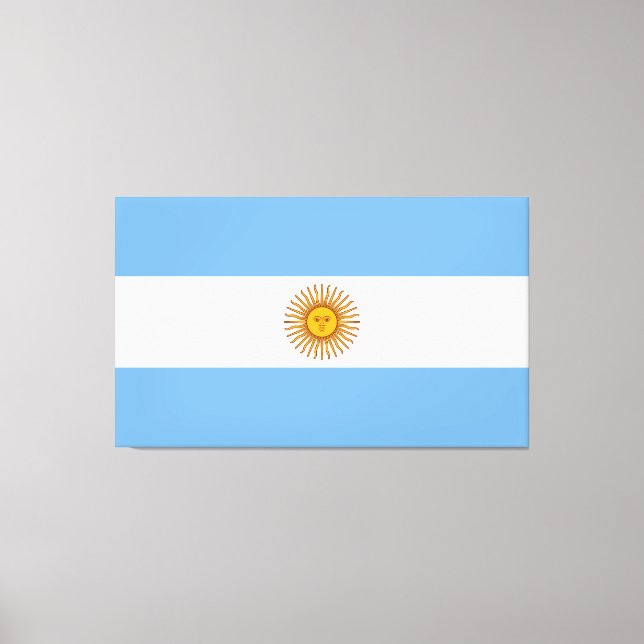 Impressão Em Tela Bandera de bandeira da Argentina (Frente)