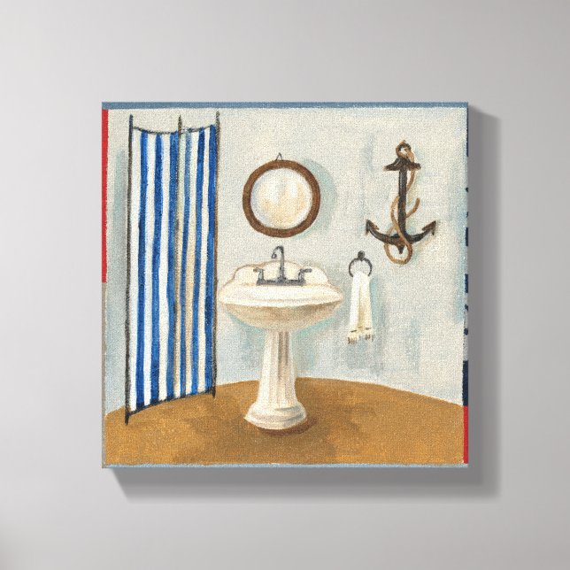 Impressão Em Tela Banheira Curtida Náutica (Frente)