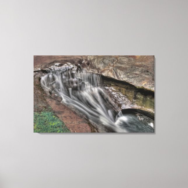 Impressão Em Tela Banheira do Diabo, Colinas Hocking, Ohio (Frente)