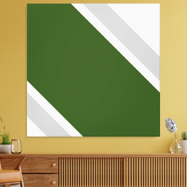 Impressão Em Tela Banheiras De Cinzas Verde Florestais Em Branco (Insitu(Sala de estar))